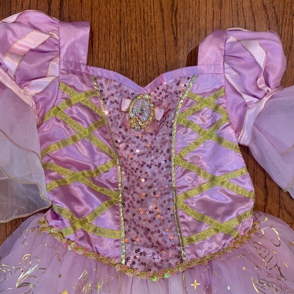 Disney Store Rapunzel Gown Dress Princess Dress Tangled | Size 9/10 - Picture 3 of 9